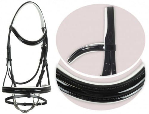 Ogłowie lakierowane "Alexis"