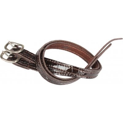 Paski do ostróg lakierowane Horka "Patent Croco"