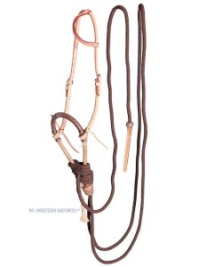 Zestaw do jazdy w stylu west bosal i wodze mecate