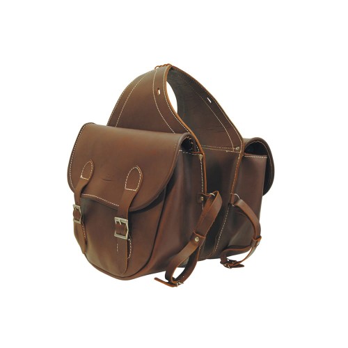 Sakwy skórzane na tył siodła