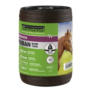 Taśma do ogrodzeń elektrycznych Beaumont Paddock 20mm x 200m