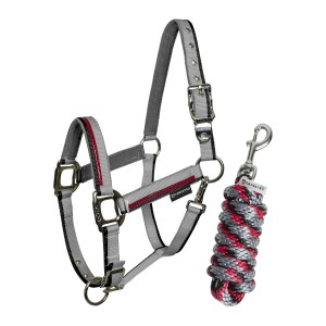 Kantar z uwiązem RED TRIM EQUESTRO