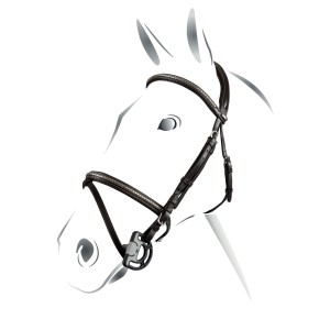 Ogłowie skórzane CLINCHER EQUESTRO