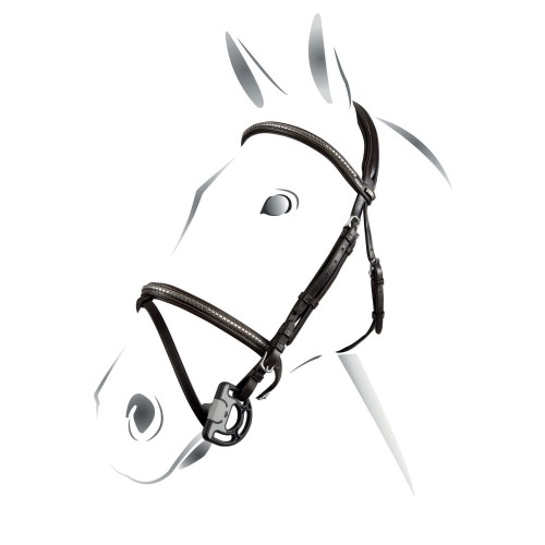 Ogłowie skórzane CLINCHER EQUESTRO