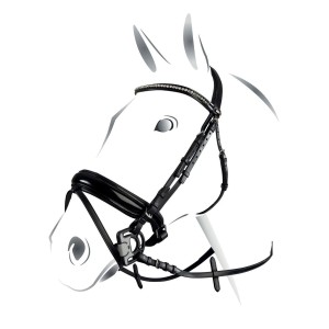 Ogłowie lakierowane NEW CRYSTAL EQUESTRO