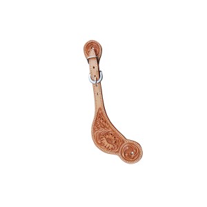 Paski skórzane FLOWERS do ostróg westernowych Pool's 