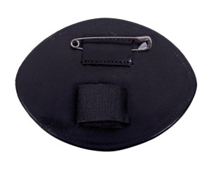 Skórzany pokrowiec na numerek startowy QHP Modeste