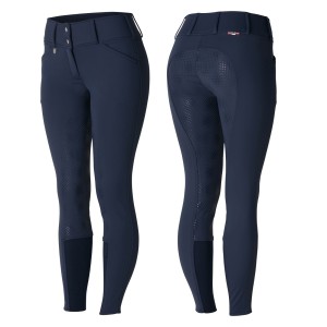 Bryczesy  z pełnym lejem silikonowym Horze "Grand Prix Thermo Softshell FS"