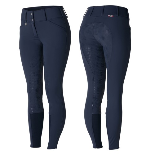 Bryczesy  z pełnym lejem silikonowym Horze "Grand Prix Thermo Softshell FS"