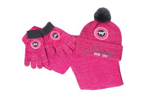 Zestaw zimowy dziecięcy czapka, szalik i rękawiczki 