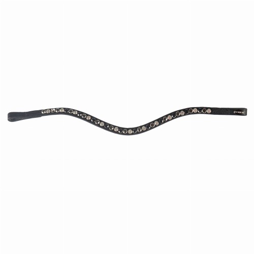 Naczółek opadający z kryształkami HORKA COLORI BLACK czarny