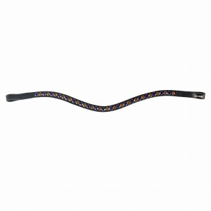 Naczółek opadający z kryształkami HORKA COLORI BLACK beż