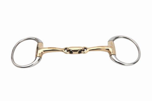 Wędzidło oliwkowe podwójnie łamane HORKA 14mm