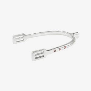 Ostrogi z przezroczystymi kryształkami HORZE Bling Clear Crystal 