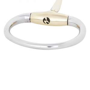 Wędzidło oliwkowe pojedynczo łamane BUSSE Kaugan 14mm