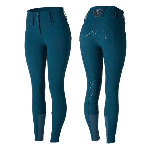 Bryczesy damskie Horze "Desiree" z pełnym lejem silikonowym i szlufkami - rozm. 38  - WYSYŁKA 48H