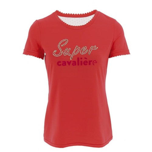 T-shirt "Super" z siateczką na plecach damski - WYSYŁKA 48H