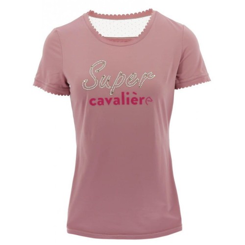 T-shirt "Super" z siateczką na plecach damski  - rozm. L - WYSYŁKA 48H