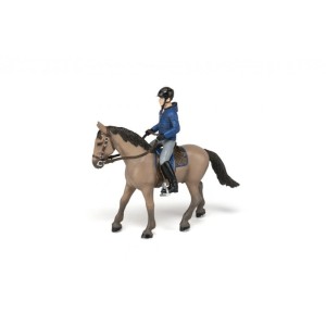  Figurka KONIA WRAZ Z JEŹDŹCEM PAPO