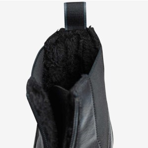 Sztyblety jodhpur damskie zimowe, ze skóry PU Horze "Idaho"