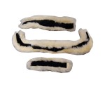  Wymienne podkładki ze skóry jagnięcej do ogłowia wędzidłowego „Ivy Lambskin” i „Ivella”