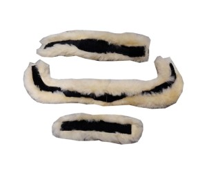  Wymienne podkładki ze skóry jagnięcej do ogłowia wędzidłowego „Ivy Lambskin” i „Ivella”