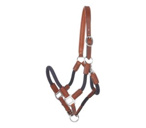  kantar sznurkowo-skórzany z uwiązem  "Cavo" 