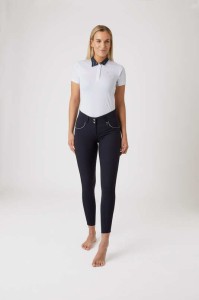 Bryczesy damskie Aubrey z wysokim stanem i silikonowym lejem kolanowym