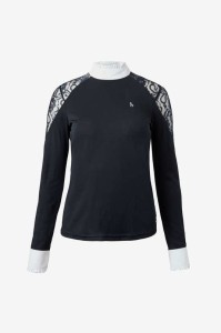 Bluzka konkursowa Sylvie z długim rękawem i koronką 