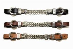 Pasek latigo do wędzidła z łańcuszkiem SHOW