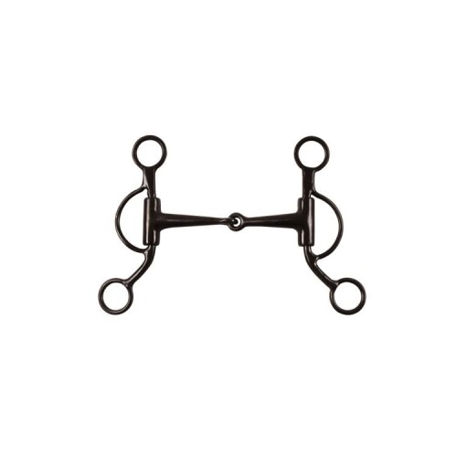 Wędzidło westernowe z krótkimi czankami BLACK