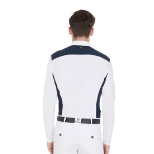 Bluzka TWO-TONE SLIM FIT LONG-SLEEVED