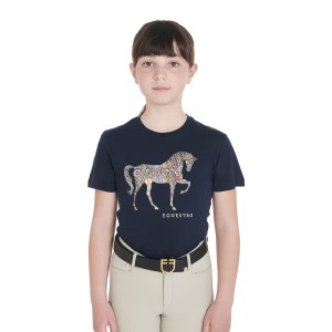 Koszulka dziecięca HORSE FLORAL SILHOUETTE