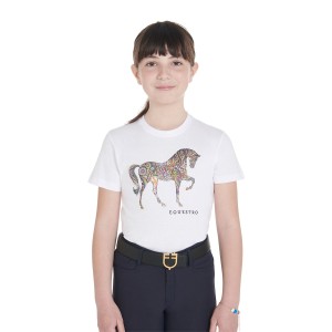 Koszulka dziecięca HORSE FLORAL SILHOUETTE 