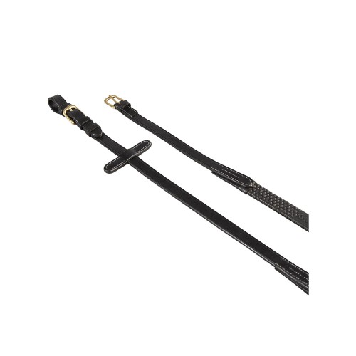 Wodze klasyczne GUMOWO-SKÓRZANE Equestro