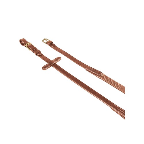 Wodze klasyczne GUMOWO-SKÓRZANE Equestro 