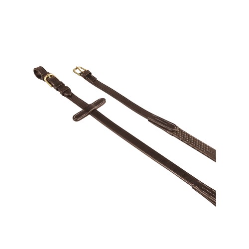 Wodze klasyczne GUMOWO-SKÓRZANE Equestro