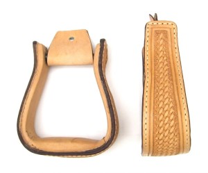 Strzemiona westernowe skórzane