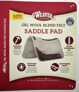 Pad westernowy WEAVER Contoured Wool Felt GEL Pad