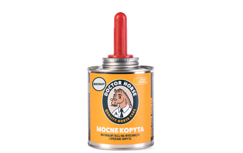 DOCTOR HORSE Mocne kopyta z Brokatem 450ml olej do kopyt dla koni