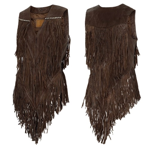 Kamizelka westernowa damska DANA brown