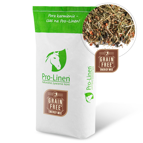PRO-LINEN Grain Free Energie Mix 20kg bezzbożowa pasza dla koni sportowych