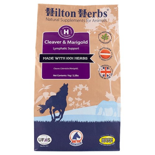 Hilton Herbs Cleaver & Marigold 1kg przytulia + nagietek lekarski dla poprawy krążenia limfatycznego kończyn