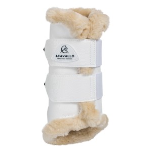 Ochraniacze anatomiczne ACAVALLO z futerkiem syntetycznym - rozm. M - WYSYŁKA 48H