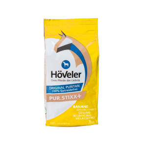 HOVELER ORGINAL PUR.STIXX + BANANE 1kg cukierki bananowe dla koni