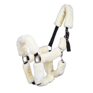 Kantar dla konia z syntetycznym futrem SUPREME
