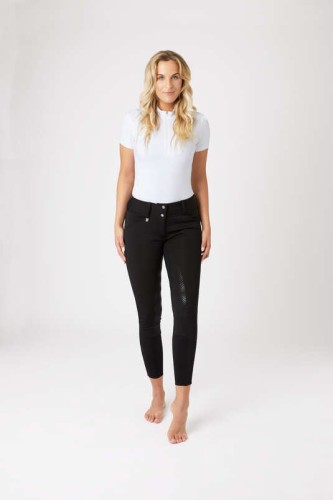 Bryczesy  z pełnym lejem silikonowym Horze "Grand Prix Thermo Softshell FS"