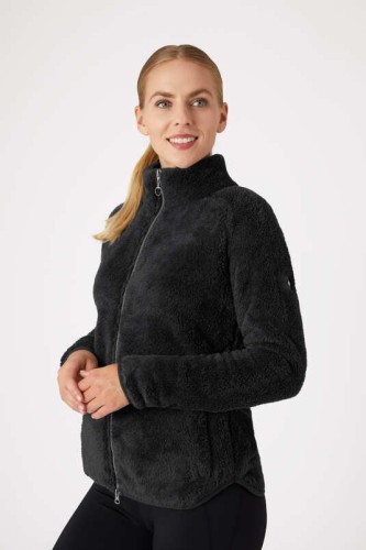 Bluza jeździecka damska z puchatego polaru Horze Merida
