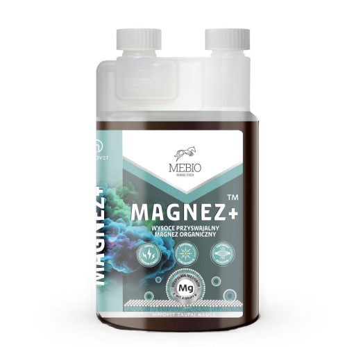 MEBIO Magnez + 1,2l magnez w płynie dla koni