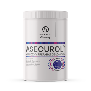 HIPOVET PHARMACY Asecurol 1kg kliniczny preparat osłonowy na wrzody u koni